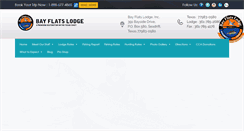 Desktop Screenshot of bayflatslodge.com
